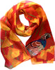 Rigel Stuhmiller poppy and quail scarf