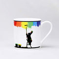 HAM rainbow rabbit mug