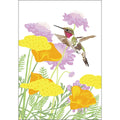 Rigel print Hummingbird and Garden Flowers
