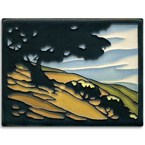 Motawi Tileworks California Oak tile 6 inches by 8 inches