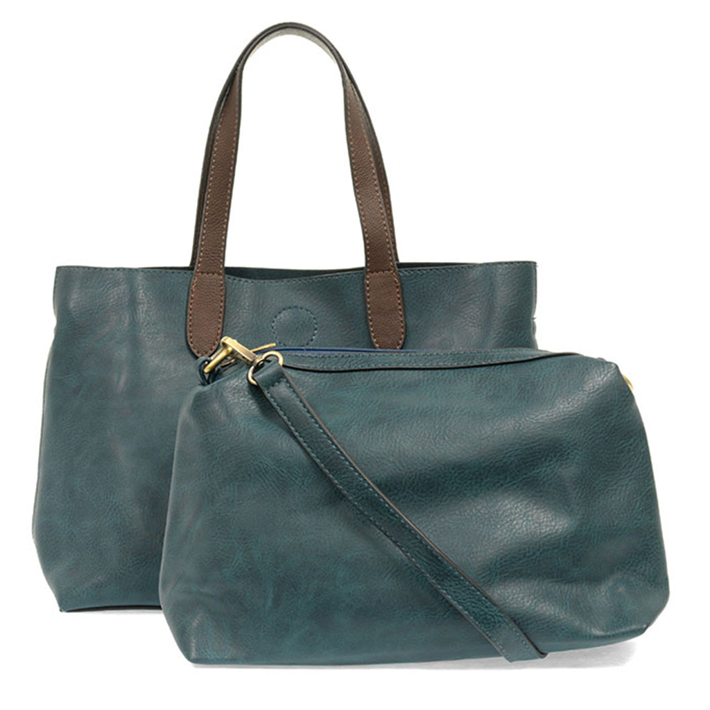 Joy Accessories Mariah handbag dark turquoise with insert bag