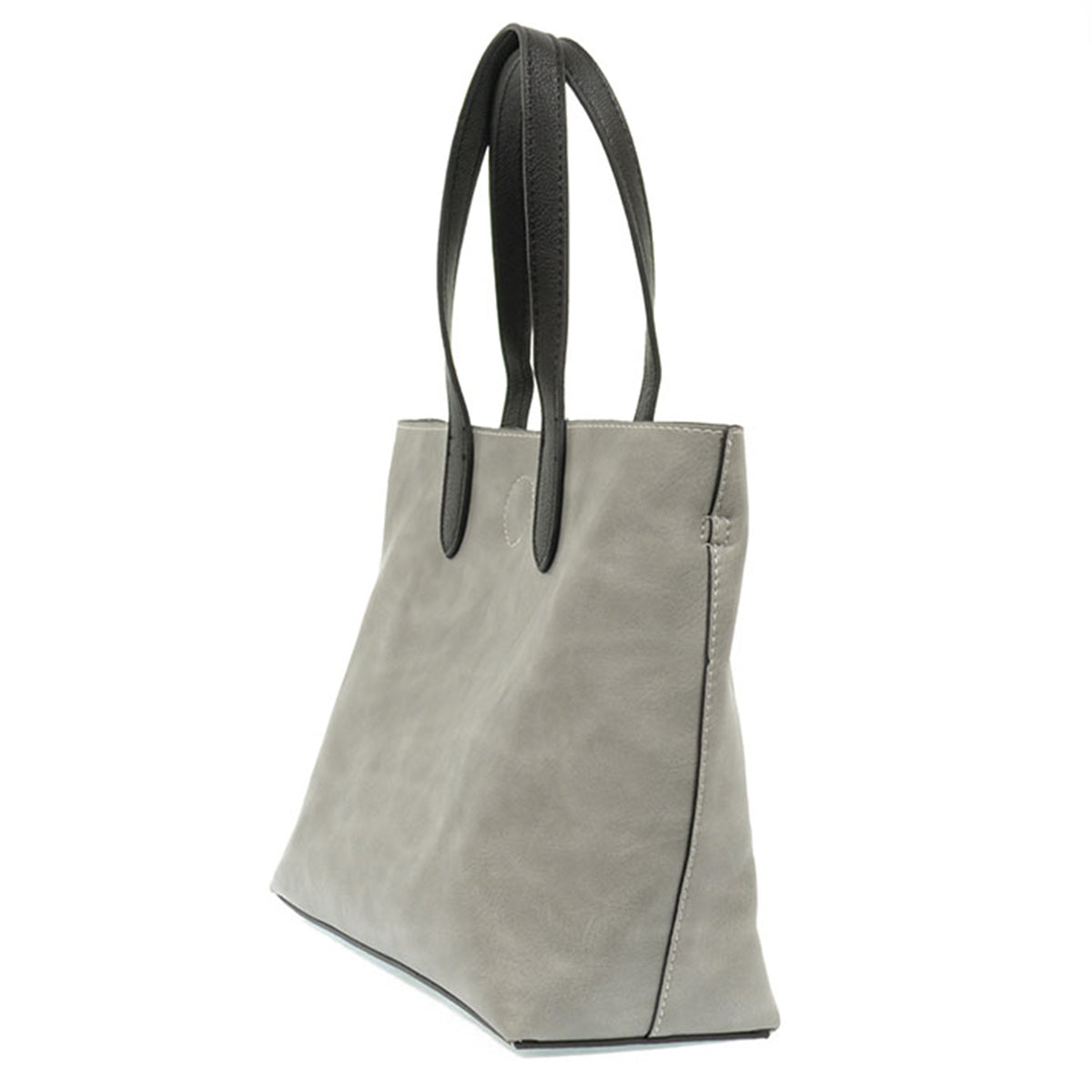 Joy Accessories Mariah handbag grey angled view