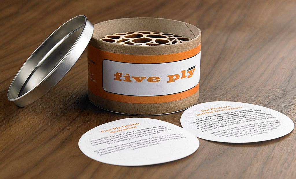Five Ply Design set of 3 laser cut trivets Organic Series