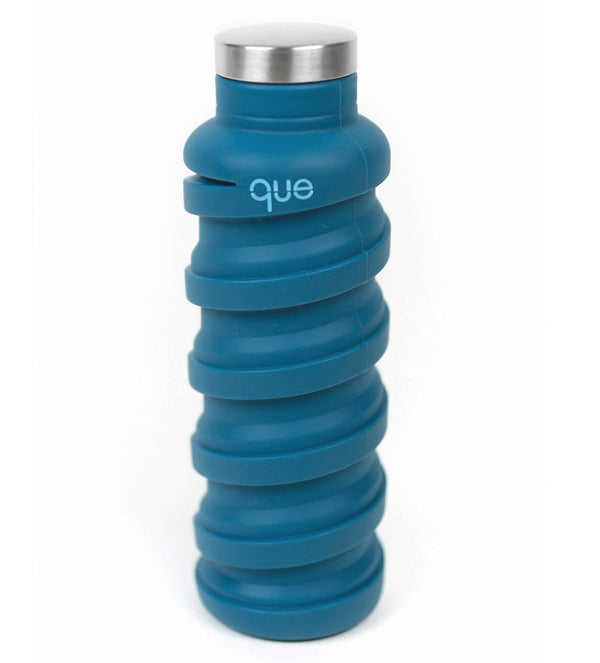 Que bottle steel blue extended 20 ounce