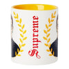 RGB 12 ounce mug with supreme lettering
