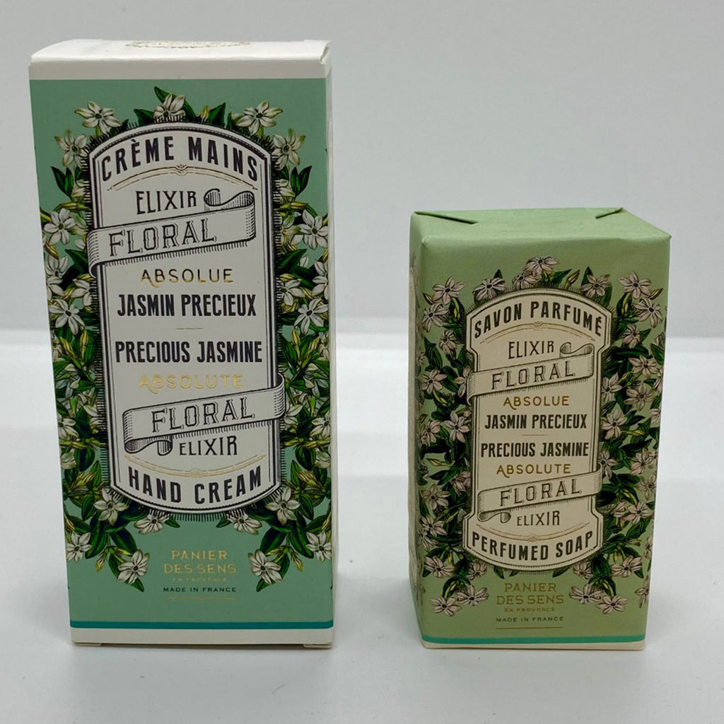 Panier Des Sens jasmine hand cream and soap set