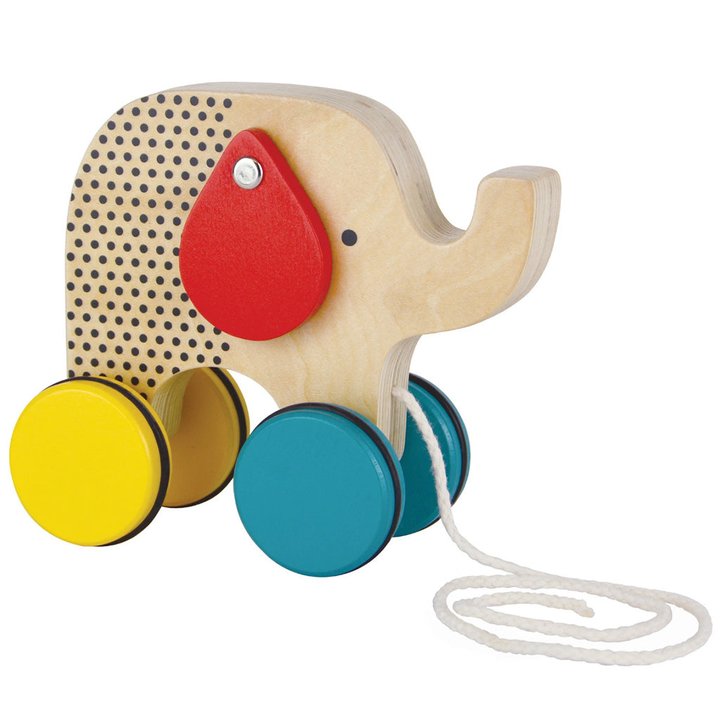 Petit Collage wooden jumbo jumping elephant toy